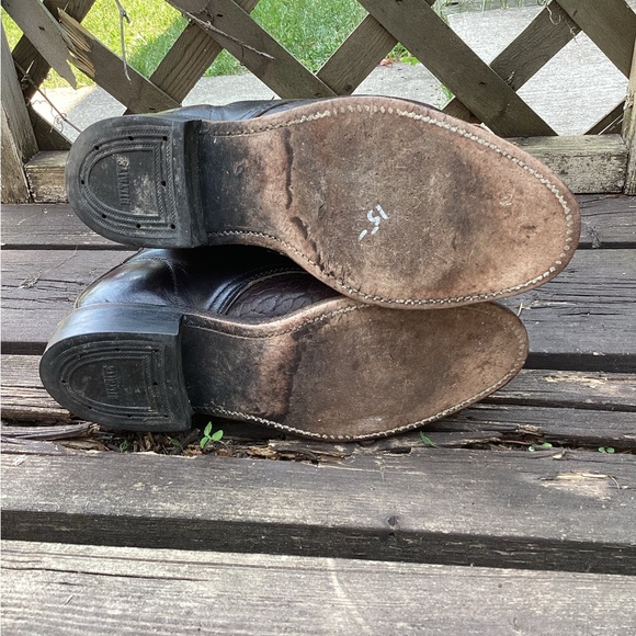 Vintage Leather Roper Boots | Size 6 1/2 | Cowboy & Western Boots - Picture 5 of 10